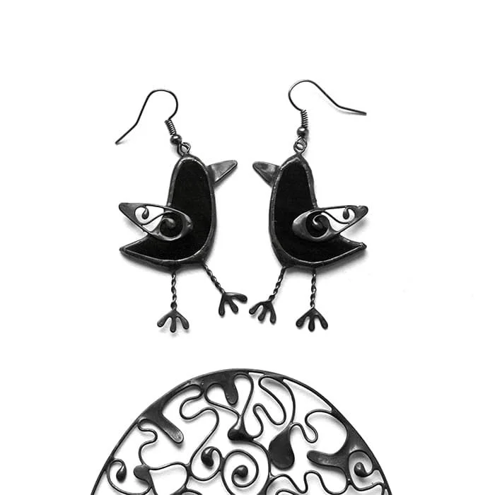 Birds earrings