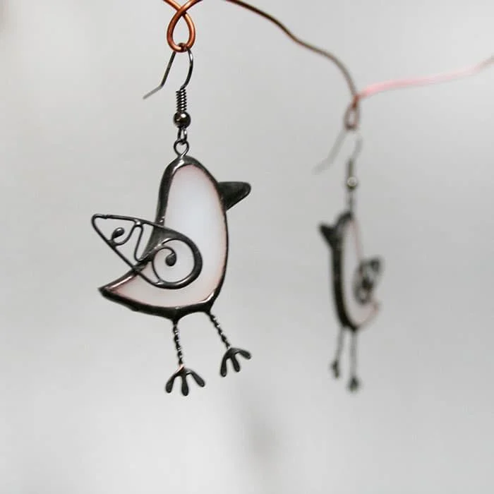Birds earrings