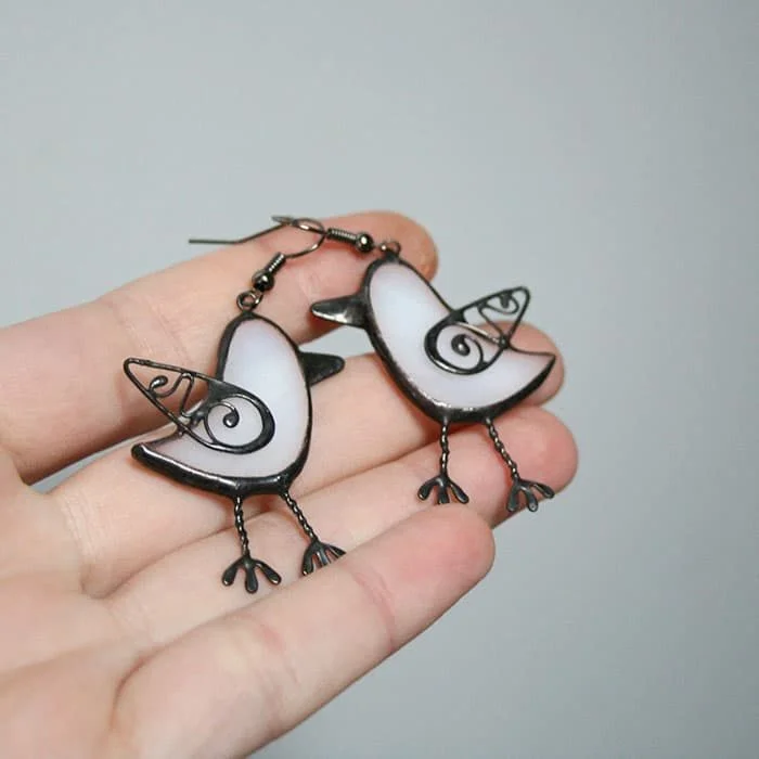 Birds earrings