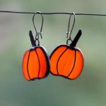 Fall pumpkins earrings