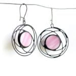 Pink Galaxy Jewel Earrings