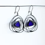 Stunning Cobalt Blue Galaxy Earrings